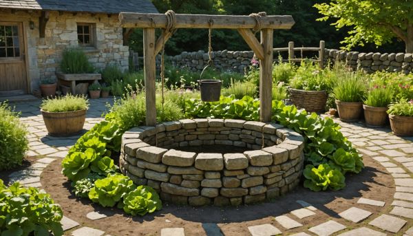 Pourquoi conserver un vieux puits en pierre dans son potager